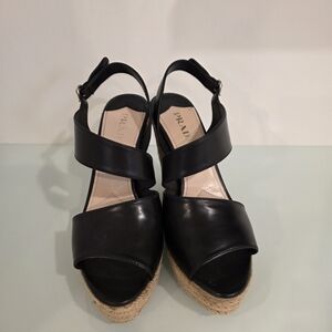 Prada Black Wedge Sandals for Women